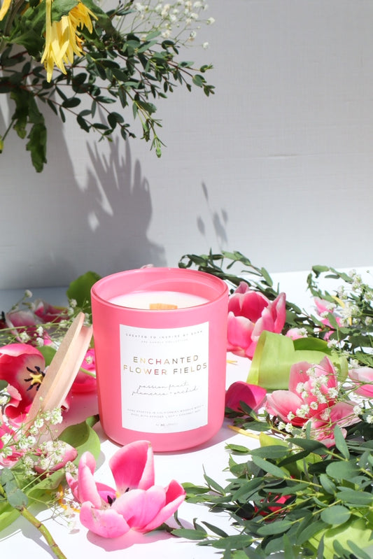 Enchanted Flower Fields (Passion Fruit + Plumeria) Candle