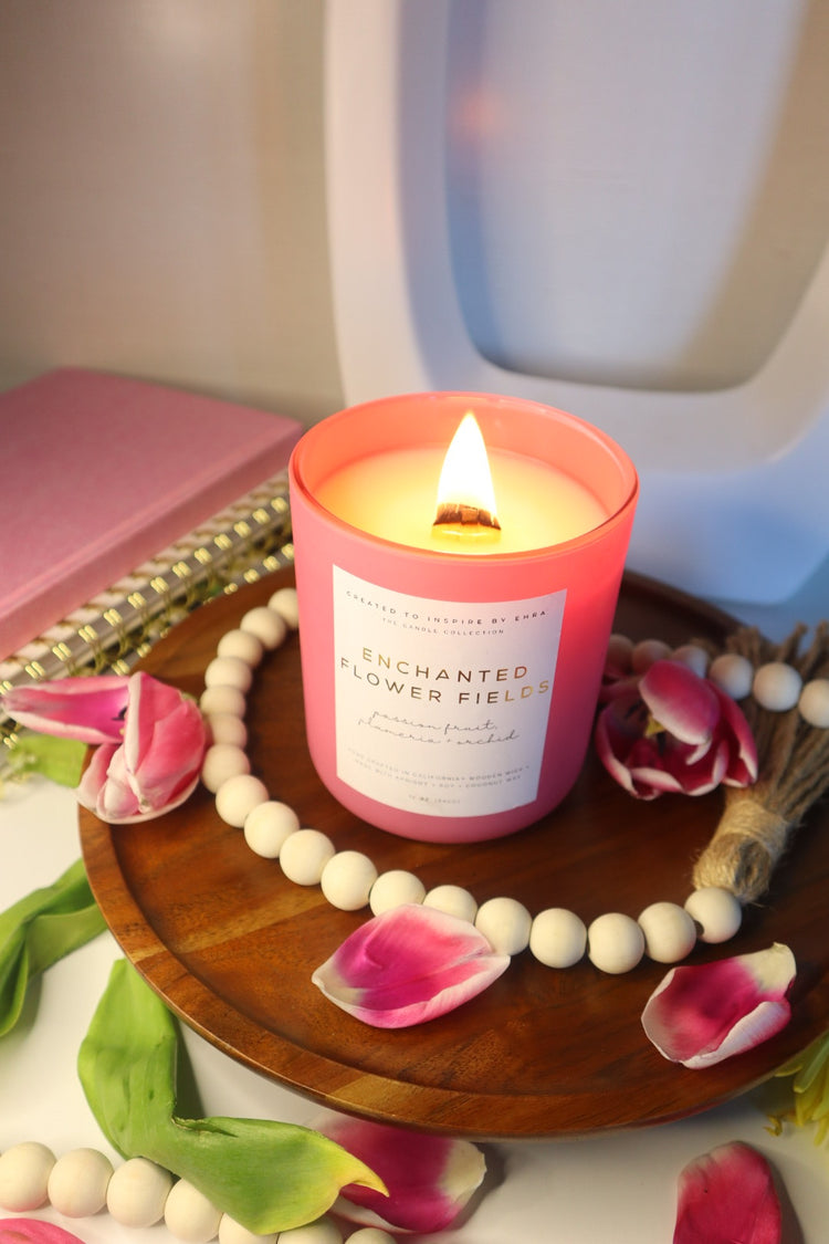 Enchanted Flower Fields (Passion Fruit + Plumeria) Candle