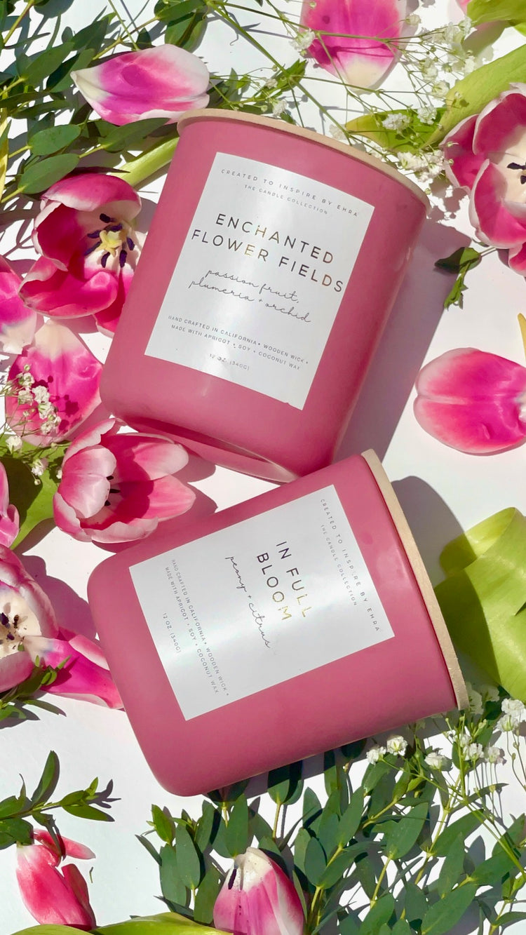 Enchanted Flower Fields (Passion Fruit + Plumeria) Candle