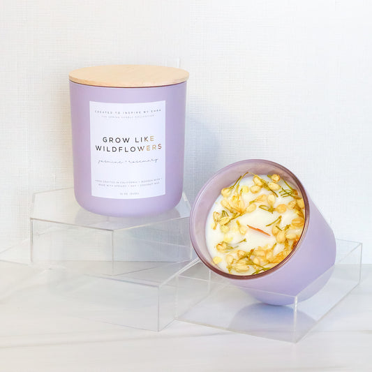 Grow Like Wildflowers (Jasmine + Rosemary) Candle