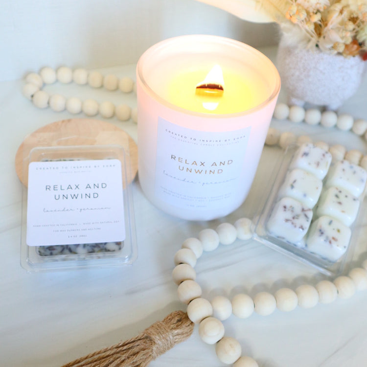 Relax and Unwind (Lavender + Geranium) Candle