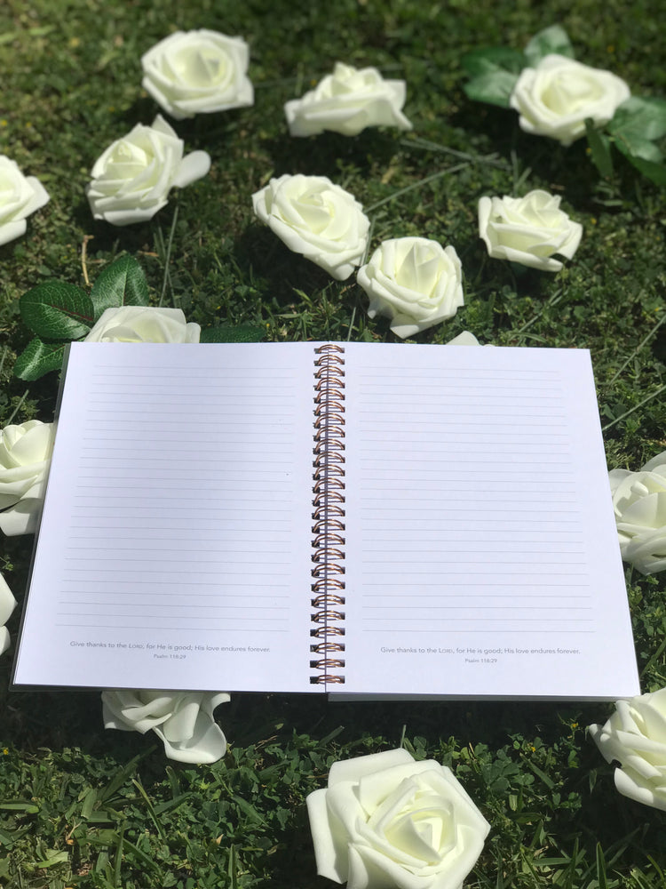 Blessed Floral Spiral Wirebound Notebook