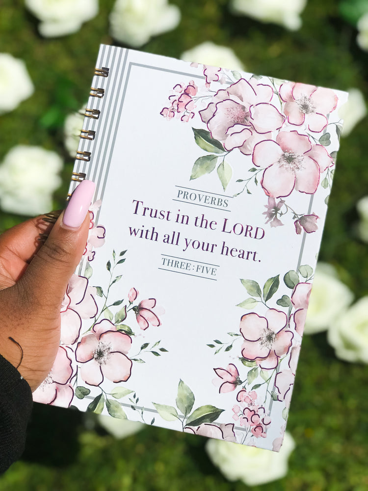 Trust in the Lord Metallic Spiral Notebook