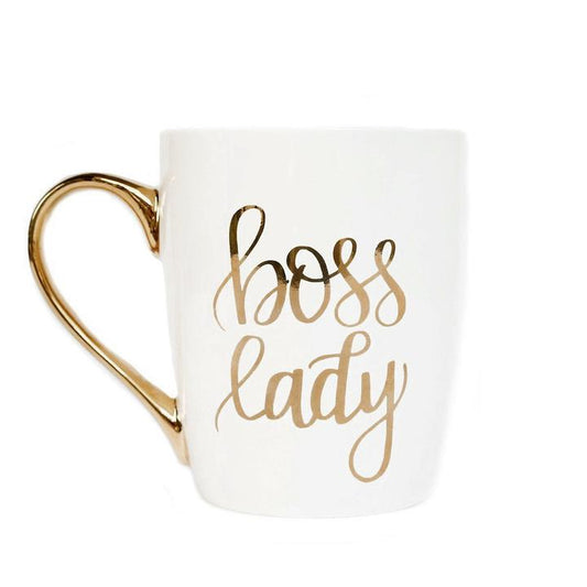 Boss Lady Metallic Gold Coffee Mug